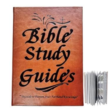 Imagem de Rvplyy 66-Page Bible Study Guide, Bible Study Guide Daily Devotional Journal, Year-Long Devotional with Daily Scripture Quotes-Brown
