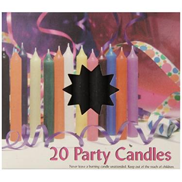 Imagem de Biedermann & Sons Velas Chime ou Festa, Pretas, 20 Unidades (Caixa com 10)