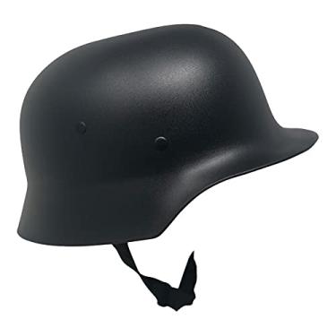 Imagem de CHAPEAU TRIBE Fantasia adulta WW2 M35 de plástico do exército alemão, espuma elástica, tamanho único, preto
