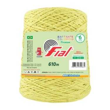 Imagem de Kit 4 Barbante Fial Nº6 Premium 600 Gramas, 13 Amarelo Claro