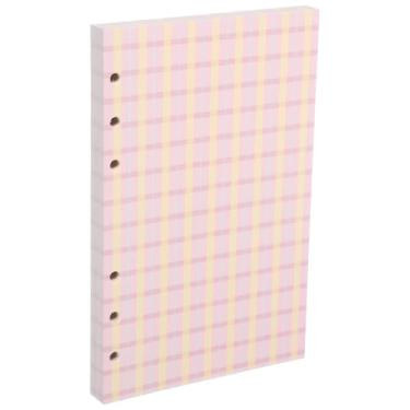 Imagem de PATIKIL A6 Papel de folha solta, 80 folhas de 17 x 10 cm, refil para fichário de papel quadriculado para 6 anéis, agenda, agenda, profissionais, rosa