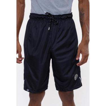 Imagem de Bermuda NBA Sintética Silver Logo Brooklyn Nets Masculino-Masculino