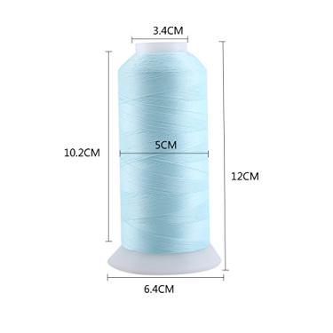 Imagem de Generic Linha de Costura para Bordado de Máquina que Brilha No Escuro para Artesanato Noturno Roxo Rosa Branco 1000 Jardas para Bordado/costura de Máquina de Artesanato de Cena Aplicável (3.000