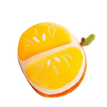 Imagem de Sanpyl Travesseiro de Pelúcia Infantil, Super Macio, Relaxante, Companheiro de Sono, Brinquedo de Pelúcia para Decoração de Casa de Viagem, Cor Atraente (Laranja)