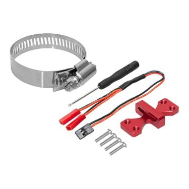 Imagem de Yunhgft Base de Ventoinha para Motor RC, Motor Elétrico com Ventoinha de Resfriamento Ajustável, Dissipador de Calor, Corpo em Metal, Adequada para Manutenção, Vermelho