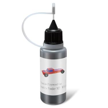 Imagem de Kypikosp Pó de grafite de 14,2 g para carro de pinheiro, lubrificante em pó seco, lubrificante de dobradiça de porta, spray de grafite de bloqueio, combinado com kits de pesos de carro Derby, eixos de