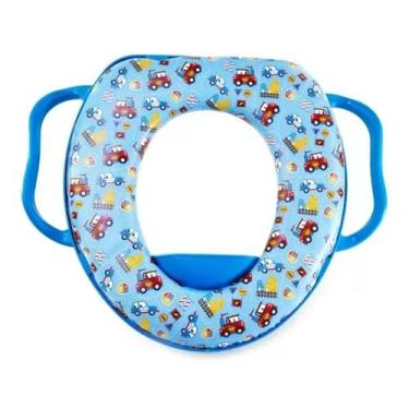 Imagem de Assento Redutor Infantil Acolchoado Com Alça Azul - Petita