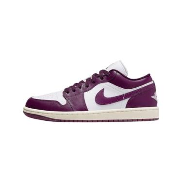 Imagem de Tênis feminino Air Jordan 1 Low (DC0774-161, branco/vela/bordeaux), Vela Bordeaux branca 161, 11
