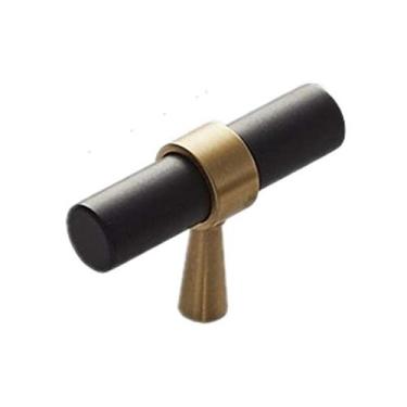 Imagem de BAZAC Puxadores de gaveta puxadores de porta puxador de porta de armário de quarto de latão simples e durável - 5 cm