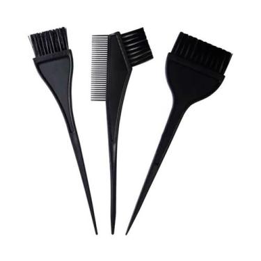 Imagem de 2 Kits De Pincel Para Pintura De Cabelo 3 Pçs Monaliza