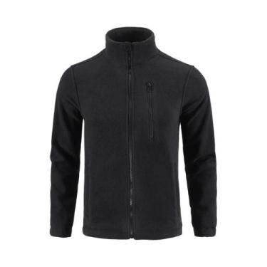 Imagem de Jaqueta De Fleece Camuflada Dupla Face, Cardigã Tático Quente Para Mon