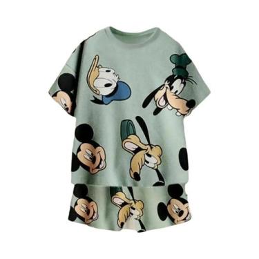 Imagem de Conjunto De Roupas Infantis De Algodão Casual De Verão Para Bebês Meni