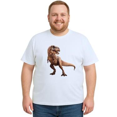 Imagem de Camiseta Dinossauro Tiranossauro Rex Personalizada - Use P4, Branco, P