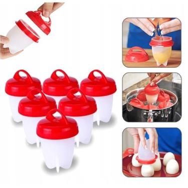 Imagem de Kit com 12 Mini Potes para Cozinhar Ovos em Silicone Cozinha - Ami
