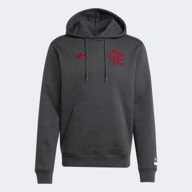 Imagem de Moletom Flamengo Adidas VRCT com Capuz - Cinza JF0440-Masculino