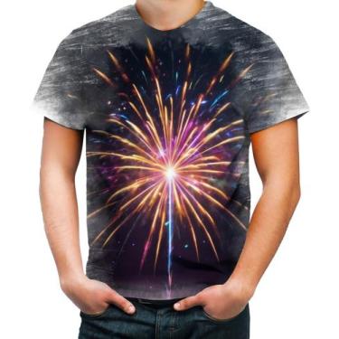 Imagem de Camiseta Desgaste Fogos de Artifício Rojões Ano Novo 1 - Kasubeck Stor