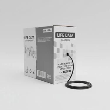 Imagem de Cabo De Rede Cat6 Utp Cca 305m 23awg Preto Life Data - Congratulations