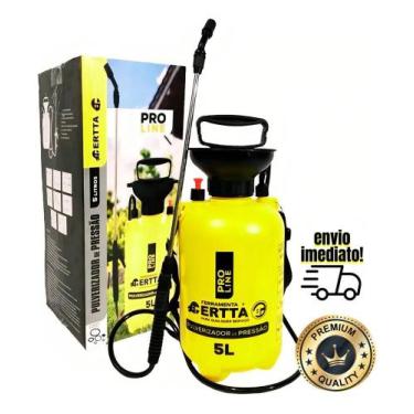 Imagem de Pulverizador Manual 5 Litros Certta Bico Ajustável Amarelo J - Congrat