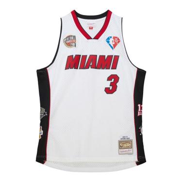Imagem de Regata Mitchell & Ness NBA HOF Swingman Jersey Miami Heat Dwyane Wade Masculino-Masculino