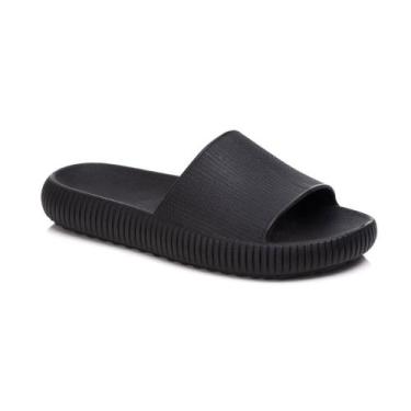 Imagem de Chinelo Feminino Slide Confortável Macio estilosa - Donna, Preto 35, 3