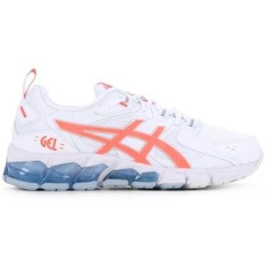 Imagem de Tênis Asics Gel-Quantum 180 6 Branco e Coral Feminino-Feminino