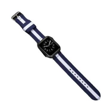 Imagem de Pulseira De Nylon Para Apple Watch 45mm 44mm Compatível Com Série 8 7 