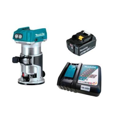 Imagem de Tupia Laminadora 6 e 8mm 18V DRT50Z C Bateria 5AH Makita
