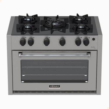 Imagem de Fogão De Embutir 5 Bocas Venax Gaudi Line Inox 88,3L Gás Automático Bi