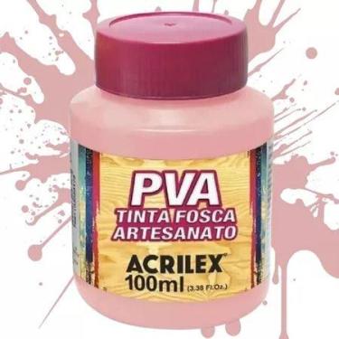 Imagem de Tinta Pva Fosca 100ml 813 Rosa Bebe Acrilex