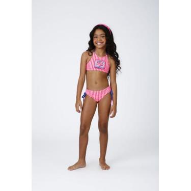 Imagem de Biquini Cropped Kids Tamy Estampa Sardinha - Siri - - Siri Kids, 04 An