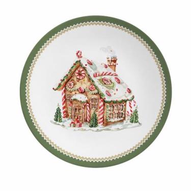 Imagem de Prato de Sobremesa Aconchego Natal Alleanza - 1 Unidade
