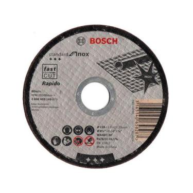 Imagem de Disco De Corte Bosch 4.1/2" X 1,0 X 7/8" Para Inox