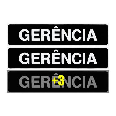 Imagem de Combo 6 Placas De Sinalização Gerência 30x7 Acesso - A-405 F9e