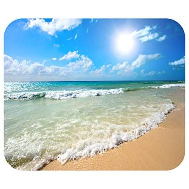 Imagem de Tapete de mouse com tema costeiro para laptop PC jogos casa ou escritório presente