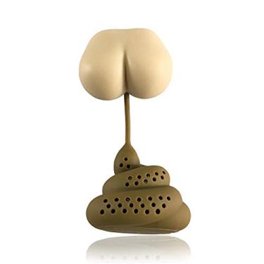 Imagem de Infusor de chá de silicone, filtro de chá, troca de presente para elefante branco, coador de chá engraçado para brincadeiras soltas para o Natal e dia dos pais