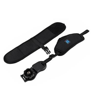 Imagem de MOOKEENONE Alça de pulso para câmera de conexão de dois pontos forte suporte para estabilização de pulso com placa para Canon para câmera Nikon SLR/DSLR