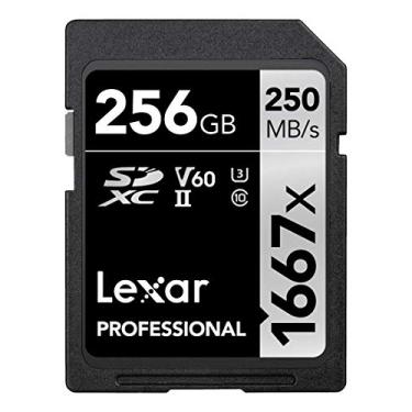 Imagem de Lexar Professional 1667x Cartão SD 256GB, SDXC UHS-II cartão de memória, até 250 MB/s de leitura, para fotógrafo profissional, câmara de vídeo, entusiasta (LSD256CB1667)