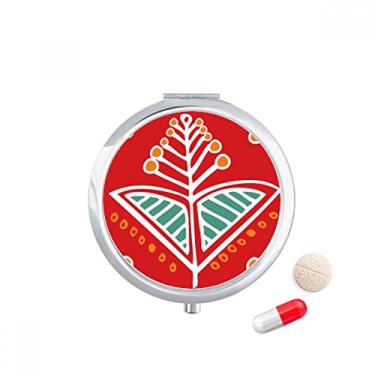 Imagem de Porta-comprimidos de desenho de civilização Ancient Totems de flores do México