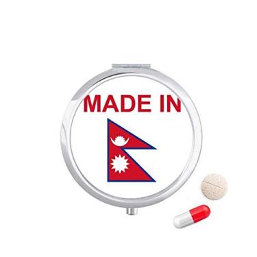 Imagem de Estojo de comprimidos feito no Nepal Country, caixa de armazenamento de remédios