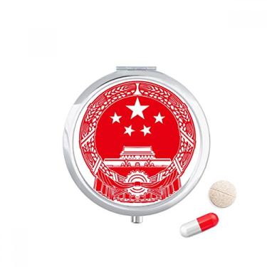 Imagem de Porta-comprimidos com símbolo vermelho da China National Emblema
