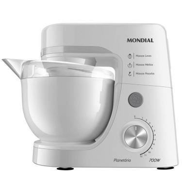 Imagem de Batedeira Planetária Mondial BP-03 com 12 Velocidades e 700W – Branco