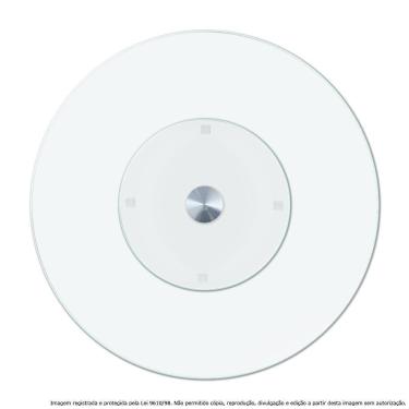 Imagem de Centro De Mesa Prato Giratório Vidro Temperado Incolor 60Cm