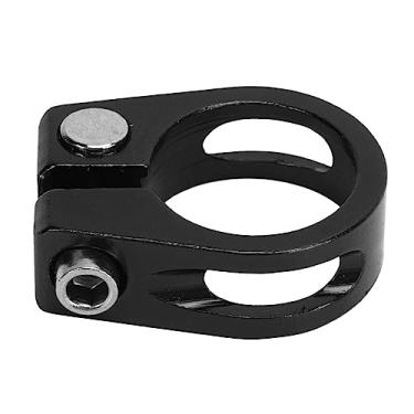 Imagem de Braçadeira de Espigão de Bicicleta, Fácil Ajuste para Bicicleta de Liberação Rápida Coleira de Selim Suave à Prova de Ferrugem Leve para Bicicleta (Preto)