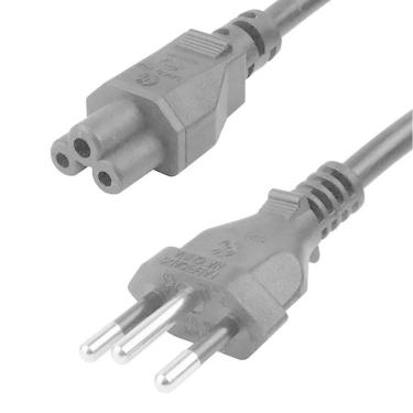 Imagem de Cabo de Força para Notebook 1,2 metros - Tripolar - Novo Padrão Brasileiro