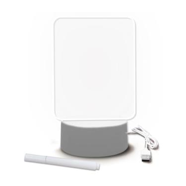 Imagem de Luminária de Mesa LED com Tela para Escrever - Decoração Criativa para Todos os Ambientes