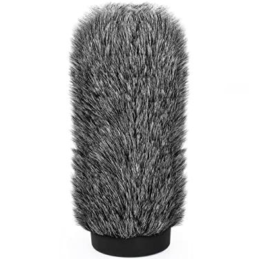 Imagem de NTG3 Shotgun Mic Windscreen Deadcat Pop Filtro compatível com Rode NTG3, NTG2, Sennheiser MKH416, MKH418, Sony ECM 680s ECM-670 ECM-678, AKG C568EB, C4608, 18 cm capa de microfone longa proteção contra vento