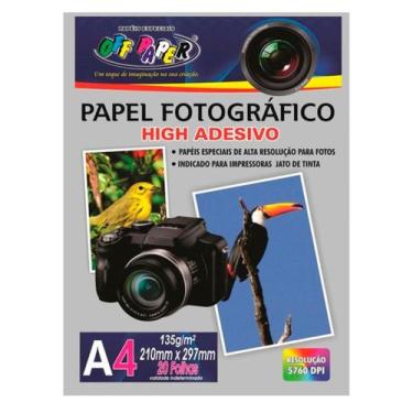 Imagem de Papel Fotográfico Adesivo A4 135G 20Fls Off Paper - Off Paper Industri