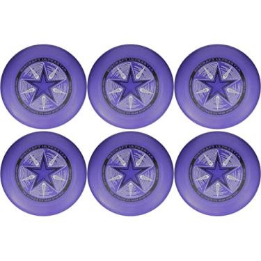 Imagem de Discraft Disco esportivo Ultra-Star 175g Ultimate Frisbee (pacote com 6) Escolha a cor (roxo)