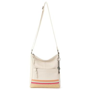 Imagem de The Sak Bolsa tiracolo de couro Lucia – Bolsa feminina de couro premium para uso diário e viagens – Bolsa transversal com fecho de zíper e alça de ombro ajustável – Alpargata vibrante, Alpargata