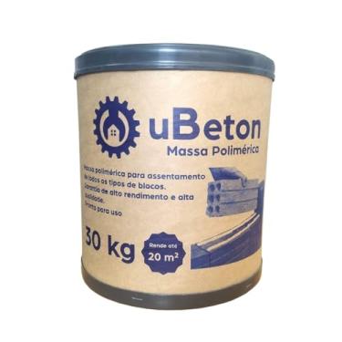 Imagem de uBeton Argamassa Polimérica Cola Bloco/Tijolo - Barrica 30kg